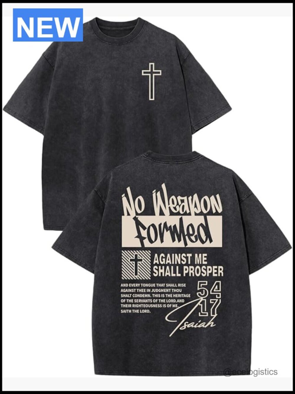 Christian Cross Oversized Vintage Graphic Tee Acid Wash T-Shirt